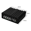 12th Gen Intel N100 Mini PC 4 LAN i226-V 2.5G N6000 N5105 J4125 NVMe Firewall Router Fanless Mini Computer Proxmox pfSense Box 5