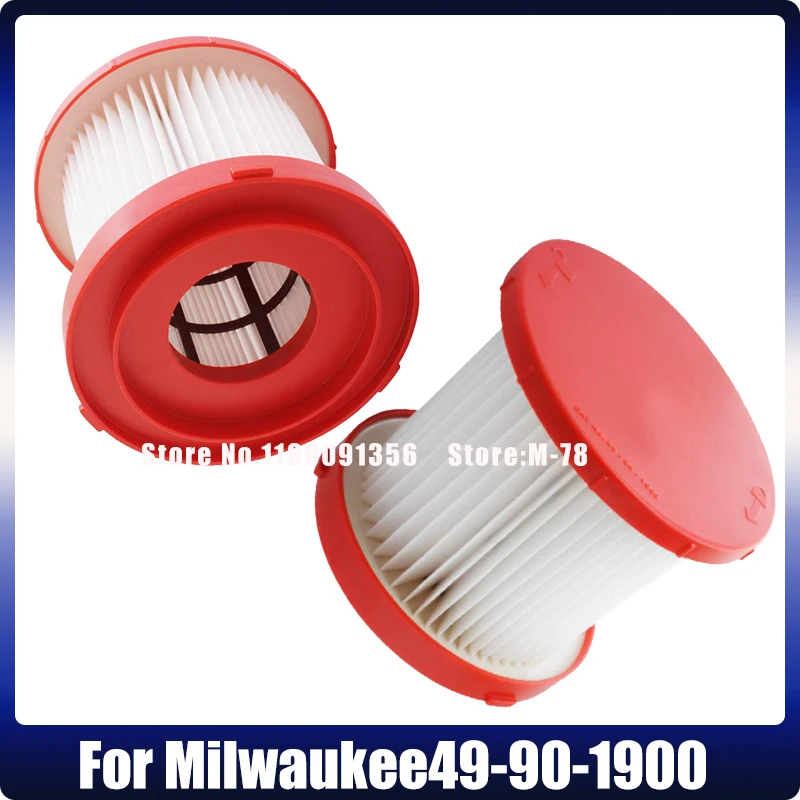 Wet / Dry Polvere Filtro Hepa Kit Di Ricambio Per Milwaukee 49-90-1900 Cordless Aspirapolvere Filtro Hepa Di Ricambio Ricambi Accessori