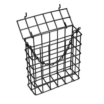 Metal Suet Ball Bird Feeder with Hanging Chain Squirrel Proof Bread Block Bird Food Device Outdoor Garden Hummingbird Feeders - Image 3