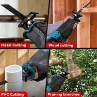 10000SPM Electric Reciprocating Saw Cordless Rechargeable Multifunction Saw Metal Wood Cutting Tools For Makita 18V Battery 2