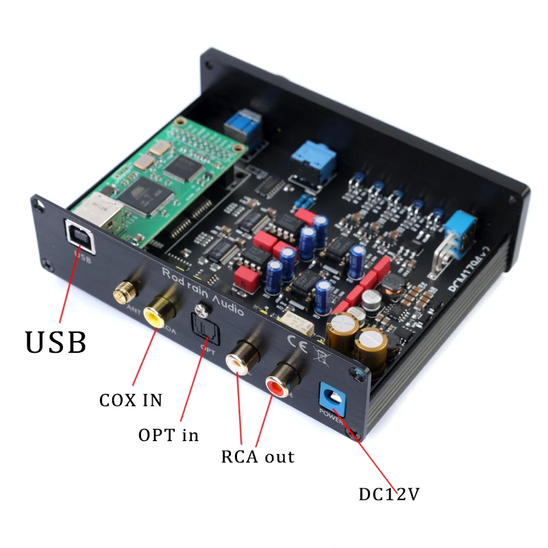 AUDIO Dual PCM1794 HiFi DAC Optical Coaxial 24bit PCM1794A DAC OPA1612 OPAMP For Audio CD Player