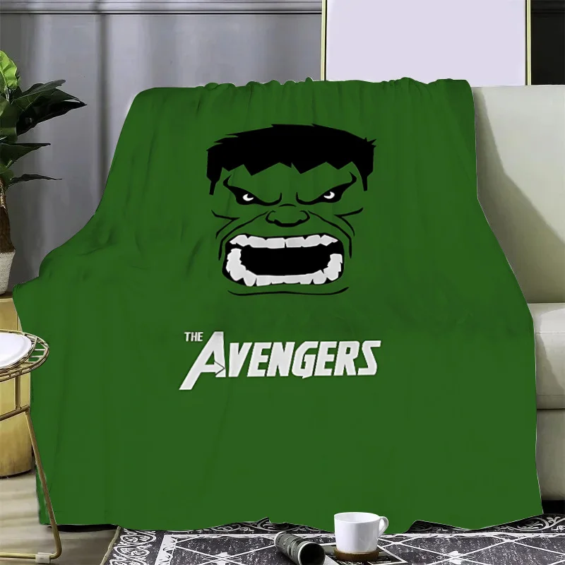 Marvel Angry Hulk Printed Blanket Picnic Blankets Warm Blanket Soft and Comfortable Blanket Home Travel Birthday Gift 5