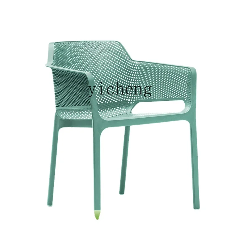 

Zk Casual Western Restaurant Dining Chair Minimalist Armrest Armchair Stool