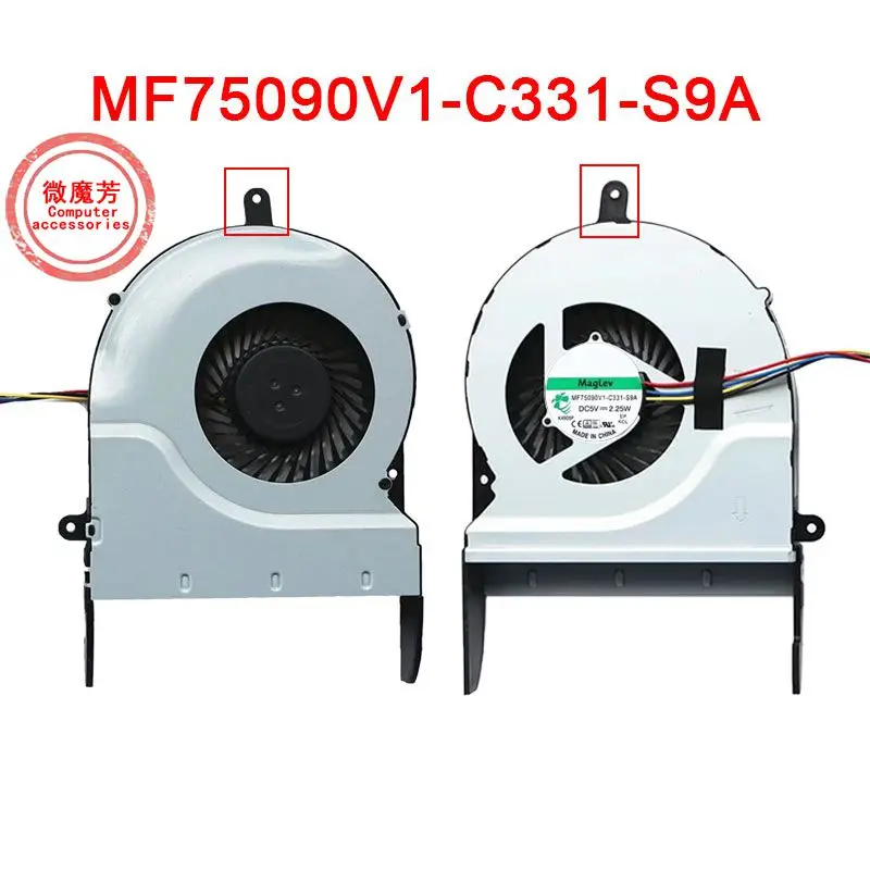 

Новый оригинальный ноутбук, центральный процессор Охлаждающий вентилятор для ASUS N551ZU N551Z, вентилятор MF75090V1-C331-S9A DC5V 2,25 W