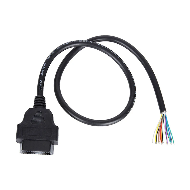 Obd2 16Pin Női Dugó Csatlakozó Az Elm327 Kiterjesztés Adapter Obd Kábel Obdii Eobd Odb2 16 Pin Obd 2 Adapter Női Huzal