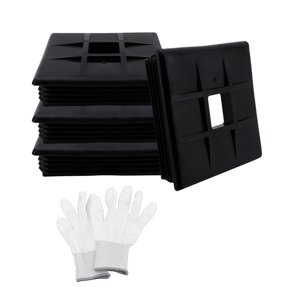2/4 Pcs Drain Cover Bumper Endcap RV Bumper End Cap 4" Sewage Anti-collision PE Camper End Cap Furniture Hardware Parts