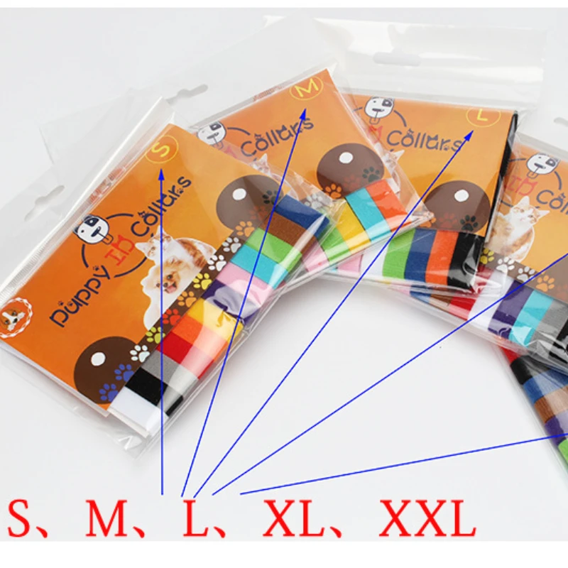 12pcs Pet Collars Dog Cat Hook and Loop Identification Collar Kitten Puppy Id Classification Dog Accessories for Small Dogs pet collar