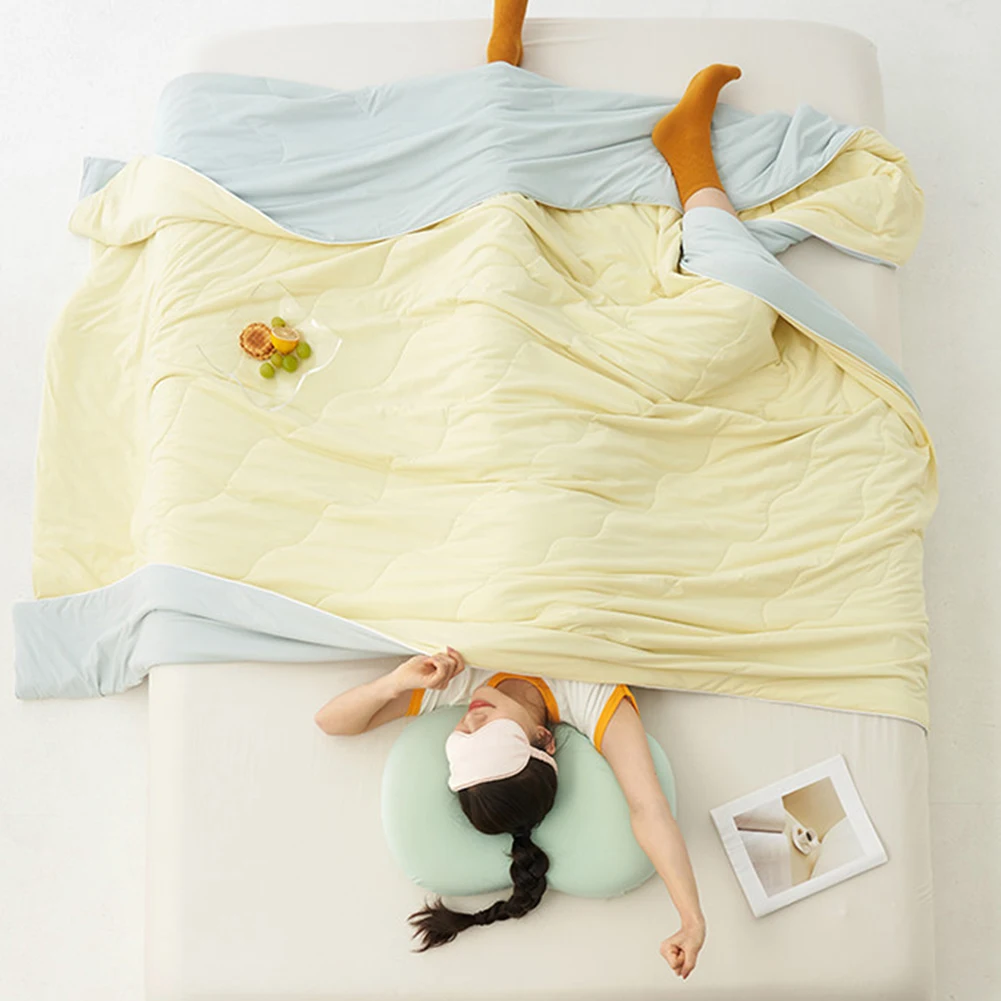 

Double Side Summer Cooling Blanket Soft Skin-friendly Sleeping Blanket For Soft