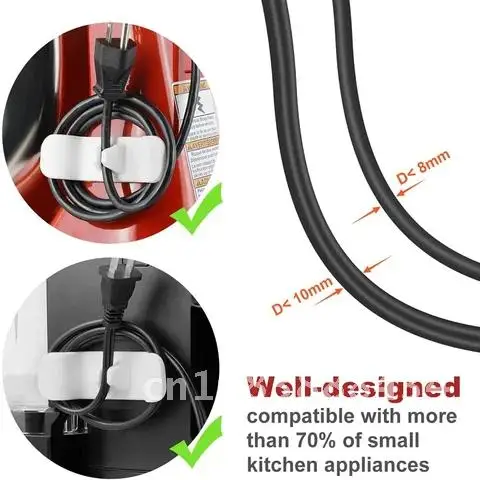 

Cable Cord Wire Organizer for Kitchen Appliances Universal Cord Wrapper Smart Wrap for Charging Data Cable Protector Winder