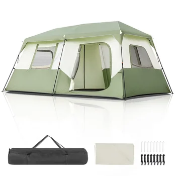 8 Person Family Camping Hiking Tent Folding 5-8 Person Setup in 60 Seconds 1