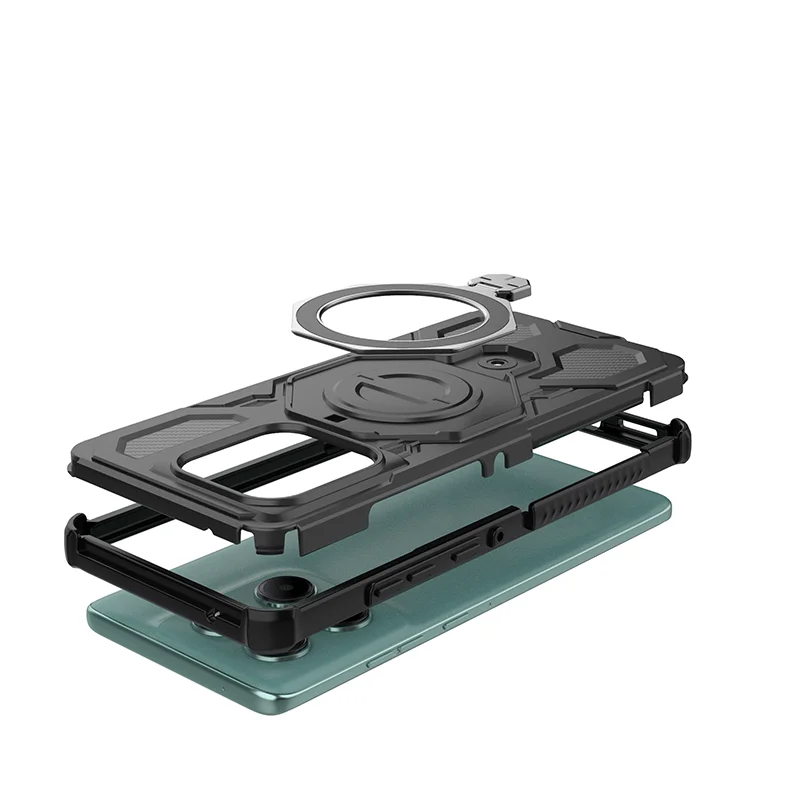 Airbag Anti-Drop Protective Case with Rotatable Magnetic Ring Holder