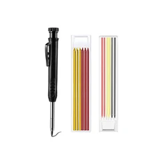 

Carpenter Pencil Deep Hole Marker Pen Mini Adjustable Graphite Mine Refill With Built-In Sharpener Solid Woodworking Tool Pencil