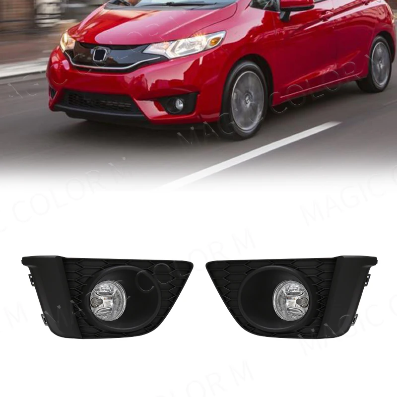 Светодиодный ные противотуманные фары дневные ходовые огни для Honda Fit JAZZ 2014 2015 2016