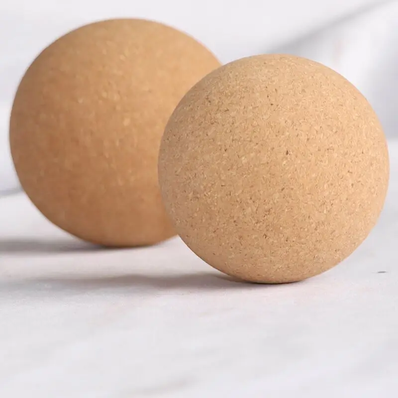 Natural Cork Massage Ball Fascia Cork BallMuscle Massage Tension Relief Back Pain Muscle Trigger Point Fitness