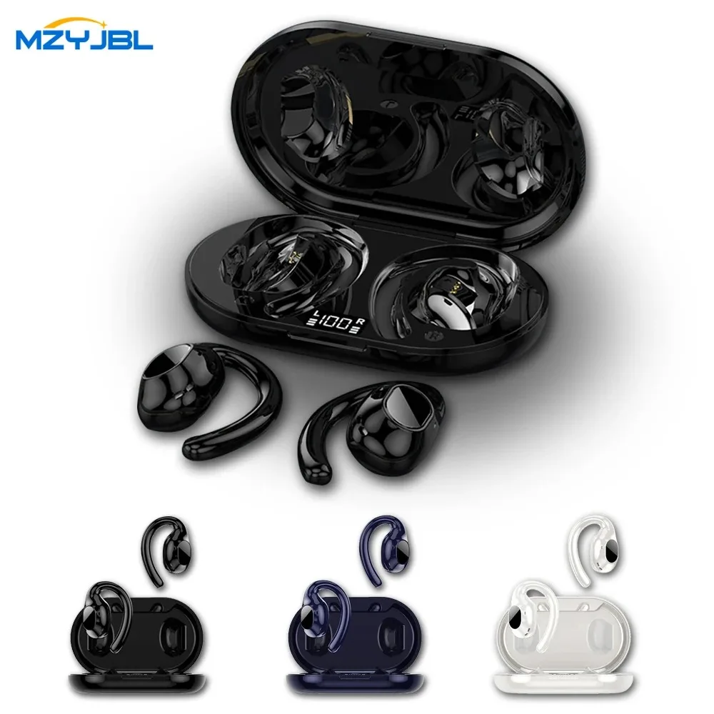 

MZYJBL I68 Air Conduction Headphones Wireless Bluetooth 5.3 Earphones 9D Stereo Sound EarHook Sports Headset With Mic Earbuds