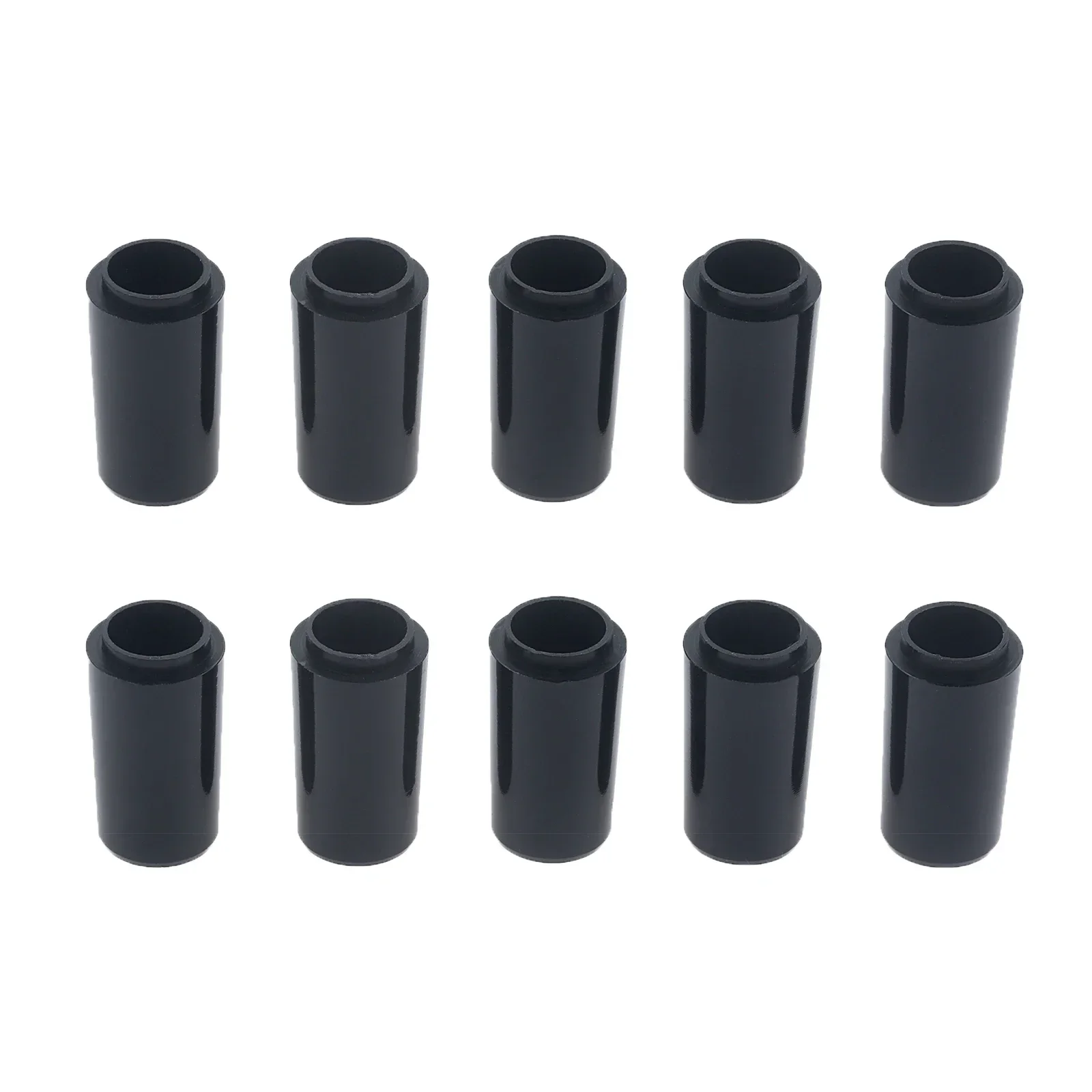 10Pcs Black Plastic Golf Club Ferrules Sleeve Replacement Tip Size 0.355 for Irons Golf Club Shafts Accessories 24.5x9.2x13.4mm