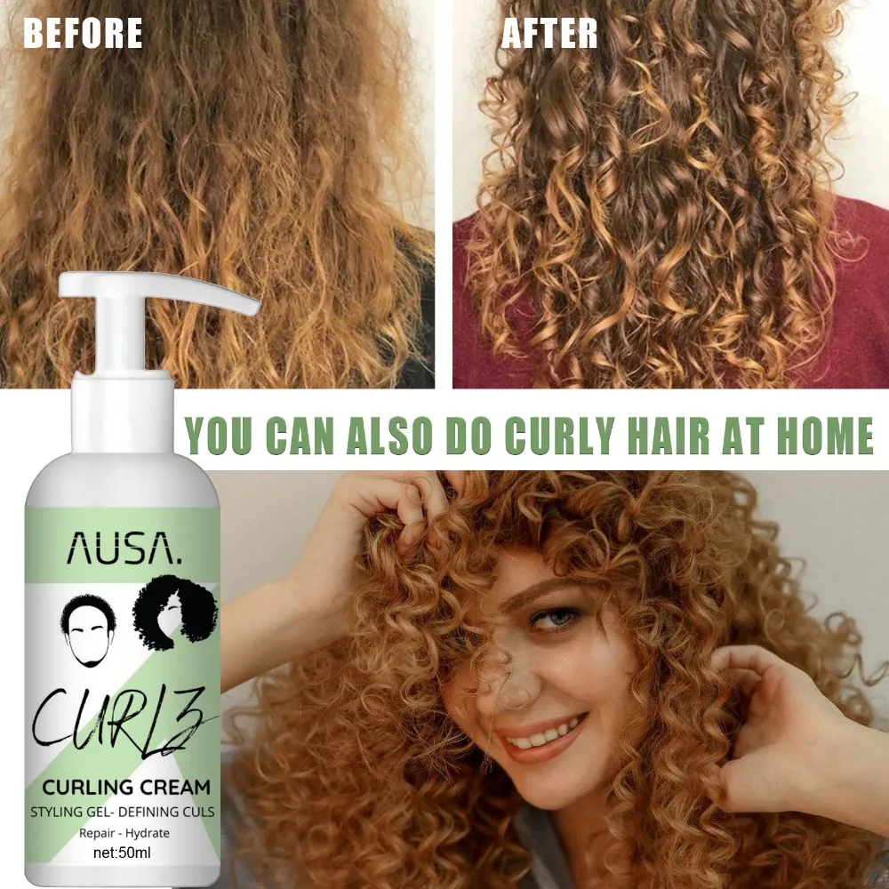 Curly Hair Styling Cream Light Curl Defining Elastin Lightweight Curl Defining Cream Moisturizing Curly Hair Elastin Intense Cream To Define All
