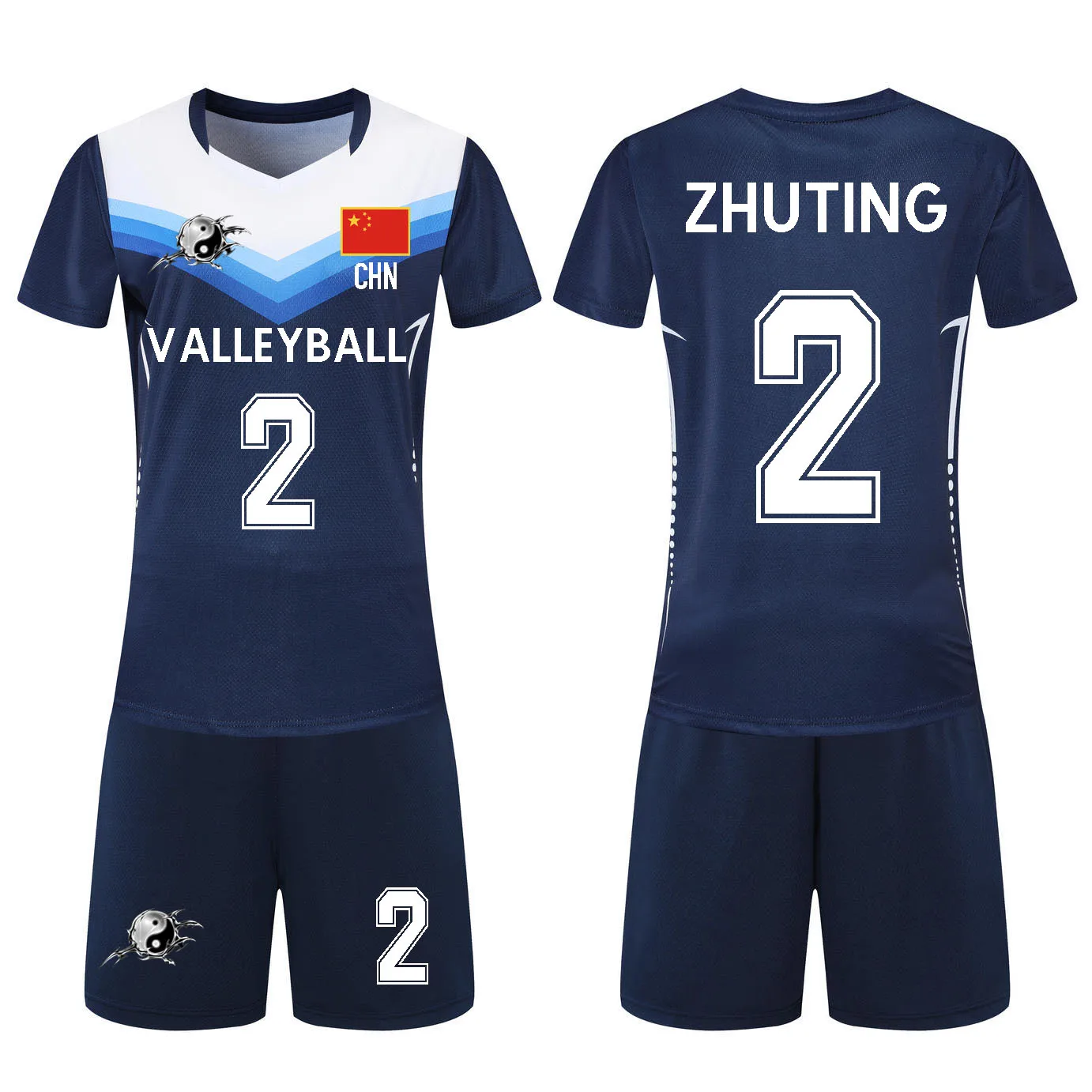 Women Team Volleyball Sets Girls Volleyball Uniforms Sports Training Suit College Jerseys Fitness Kits DIY Custom