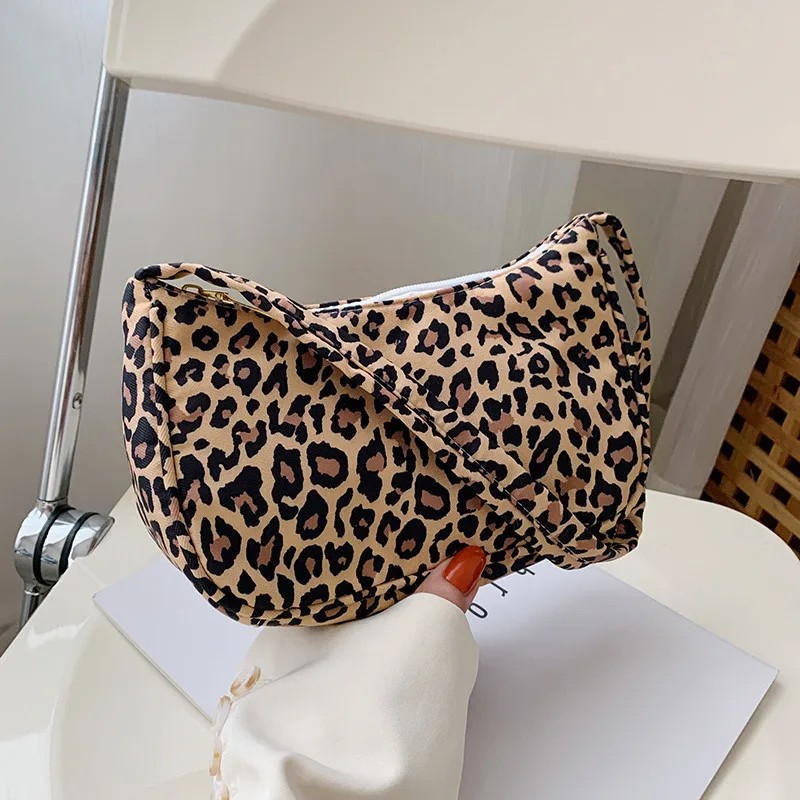 Borsa a spalla donna stampa animale piccola borsa nylon a mano_voghion.com