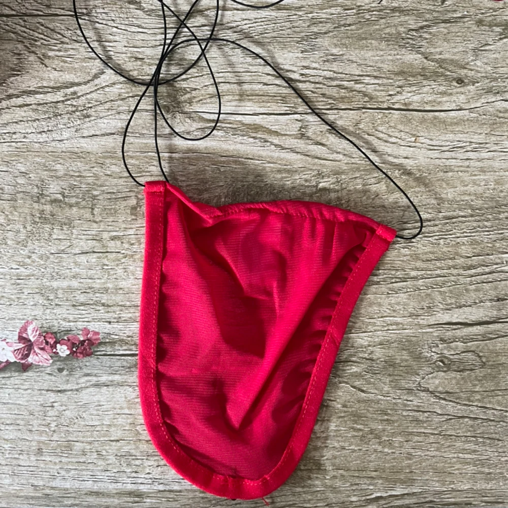 Hot Mens Tiny String Thong Colors Sexy Lace Up Pouch G-String Sheer Ultra-thin Bikini Briefs Soft Silky C-thru Underwear A50