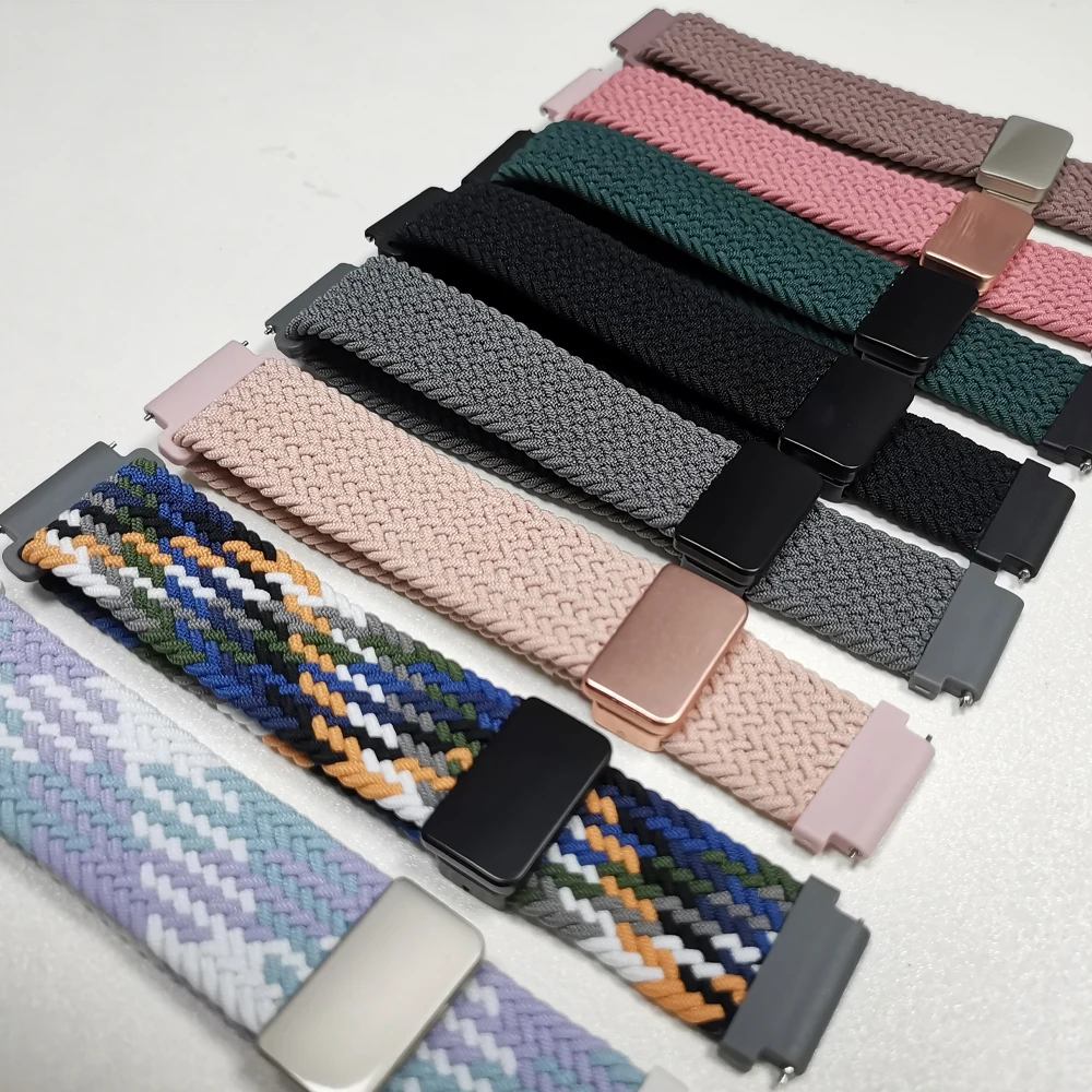 Breathable Woven Nylon Strap - 20mm/22mm Adjustable Wristband