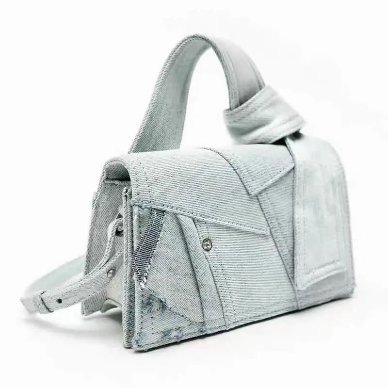 NEW Denim Single Shoulder Messenger Bags New Trend Fashion Portable Handbag Travel Versatile Crossbody Bags Commute Storage