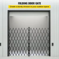 Bi-folding Security Gates Steel Folding Security Gates Flexible Extension Security Gates 360° Rolling Barricade Gates Keyed Gate 2