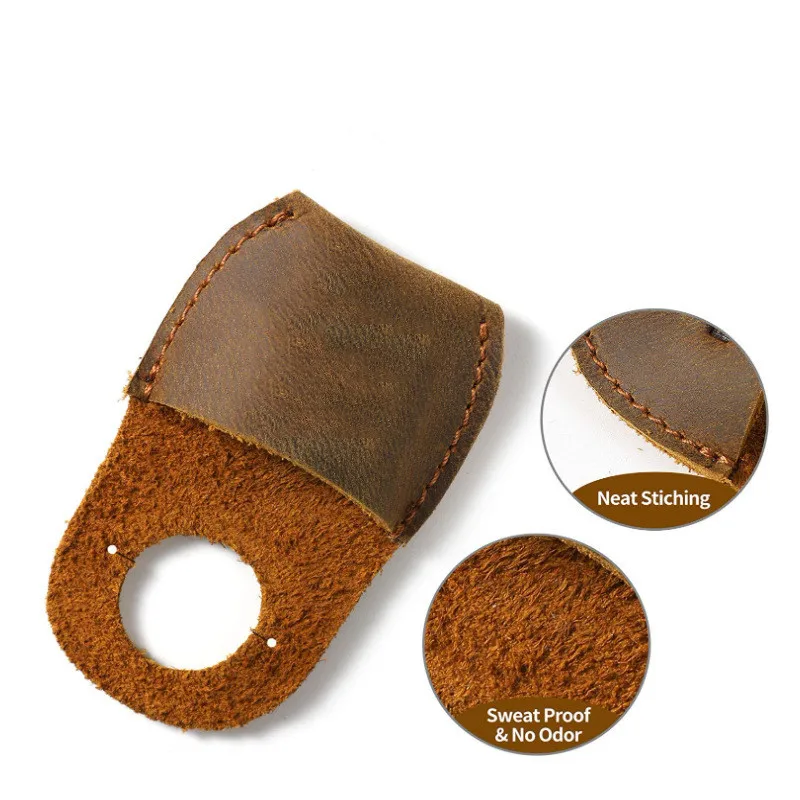 Leather Thumb Cover Wood Carving Leather Finger Protector Handmade Carving Accessories Tool Gloves For Wood Craft leather tool