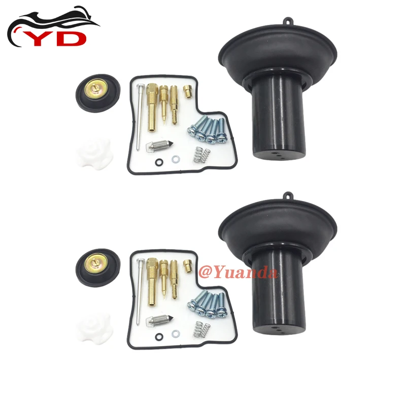 2Set Kit Di Ricostruzione Riparazione Carburatore Diaframma Per Honda Steed Shadow 600 Vt 600 Vlx 600
