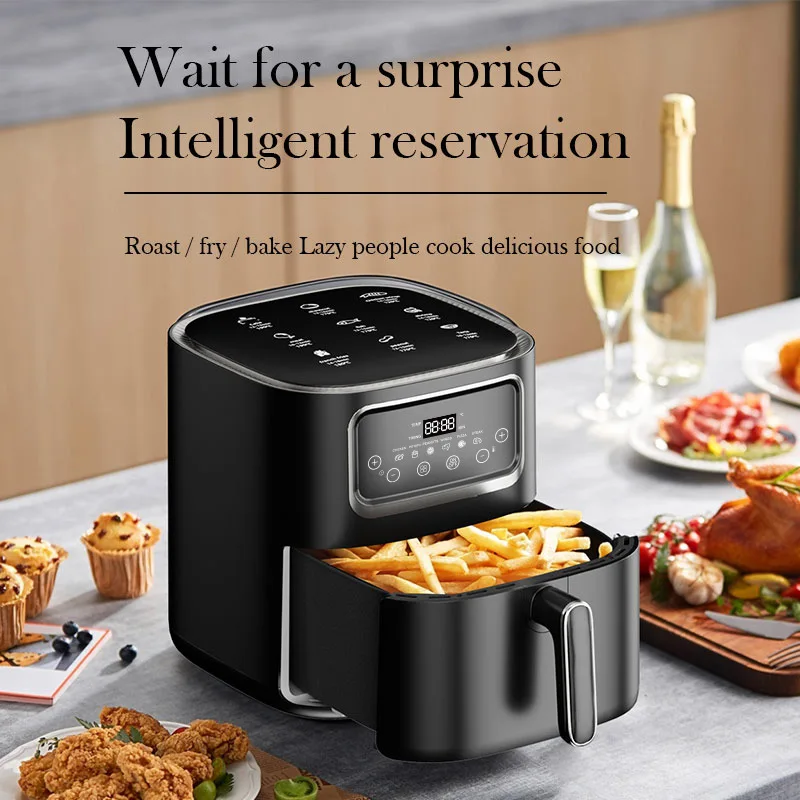 Intelligent Home Oven Export Manufacturers Fully Automatic Touch Electric Frying Pan Air Fryer 8L 2