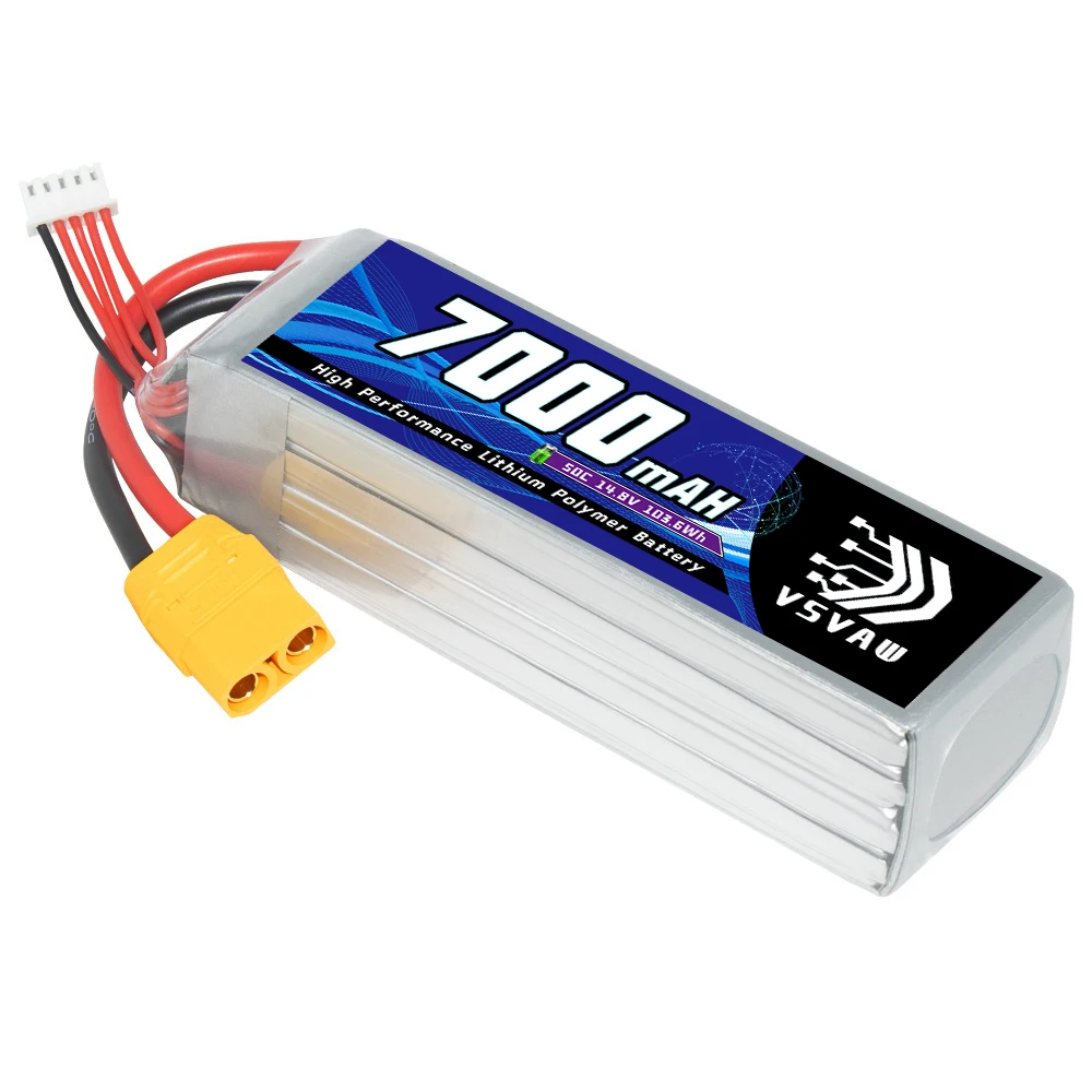 Original VSVAW 4S 14.8V 7000mAh 50C/100C H remote control toy RC car model, boat model, drone FPV aerial camera Lipo battery 3