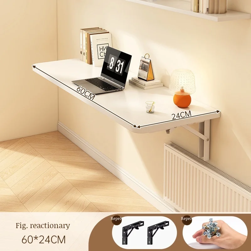 Wall foldable desk wall mounted desk against the wall study desk wall hanging desk balcony wall desk Wall-mounted 3