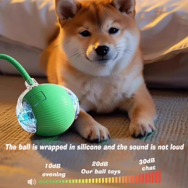 Smart Puppy Interactive Toy Automatic Rolling Dog Ball Rechargeable Intelligent Balls Toy for Dogs New Dog Interactive Ball Toy 5