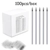 Blue Genie 10/100pcs Body Piercing Needles 14G 16G 18G Stainless Steel Disposable Ear Nose Navel Nipple Lip Piercing Needle 2