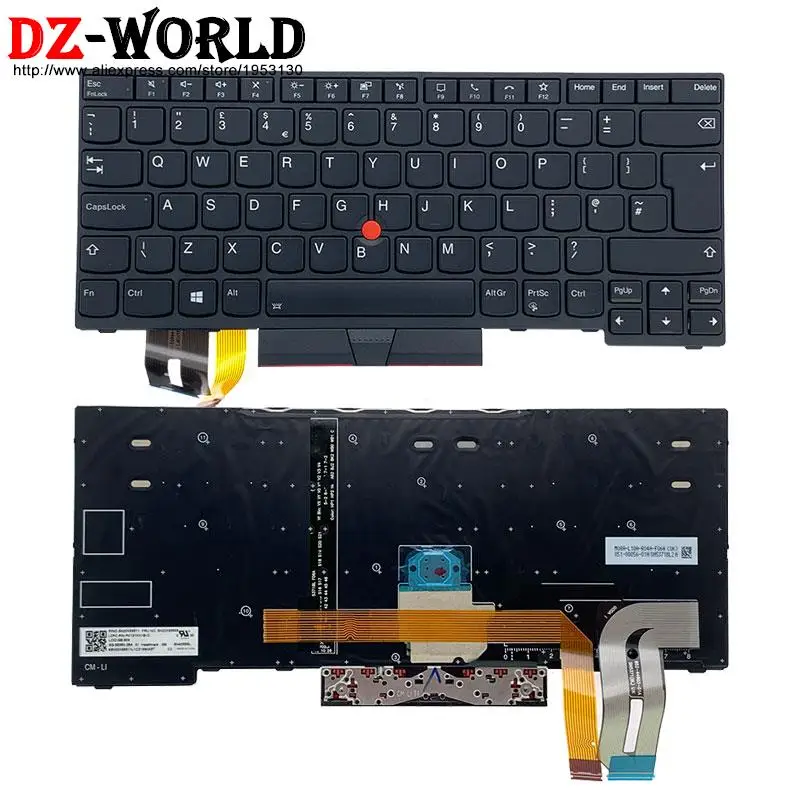 Teclado Retroiluminado para Lenovo Thinkpad T14 P14s Gen1 Gen2 Laptop Eua Reino Unido de gr br 5n20v43904 5n20x68869 5n20v43915 5n20v43764 - Imagem 3