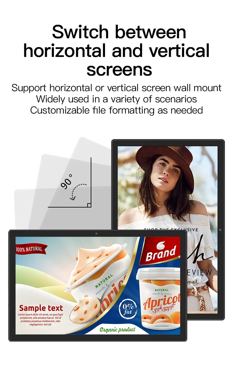 21.5 Inch Wall Mount&Desktop Capacitive Touch Screen Android Tablet Digital Sign