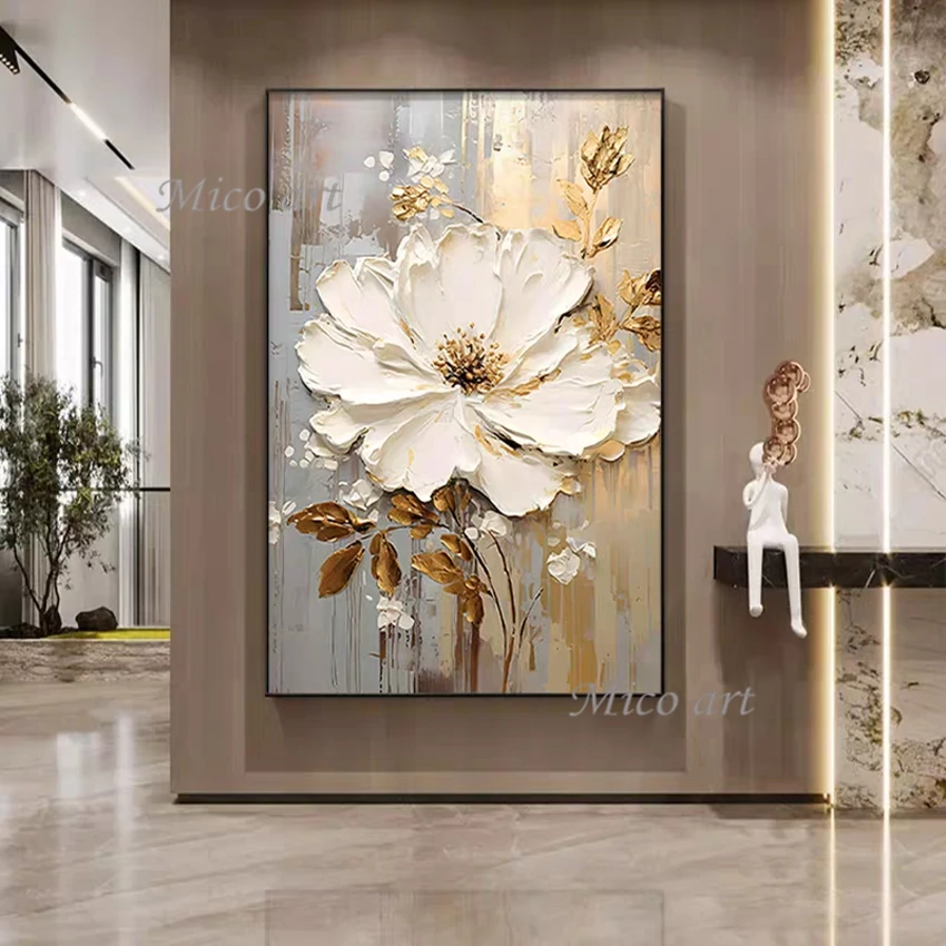 Handpainted Floral Oil Painting 4