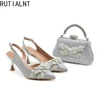 2025 Fashion Italian Designers Top Brand Luxury Clutch Bag and Summer Women's Pointed Toe High Heel Wedding Party Sandals 1