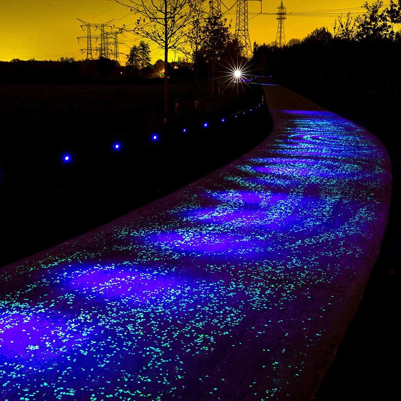 Outdoor Luminous Stones Glow In Dark Garden Pebbles Fish Tank Decoration Pebble Rocks Aquarium Mix Color 100/200pcs/Bag RR2185