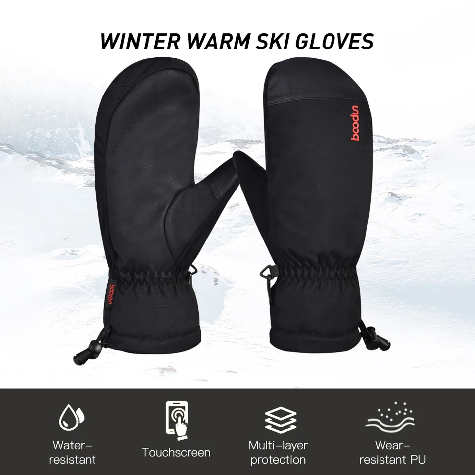 Nouveaux Gants D'hiver Hommes Femmes Toucher Froid Imperméable Moto Cycle Gants Mâle Sports De Plein Air Plus Velours Chaud Course Ski Gant