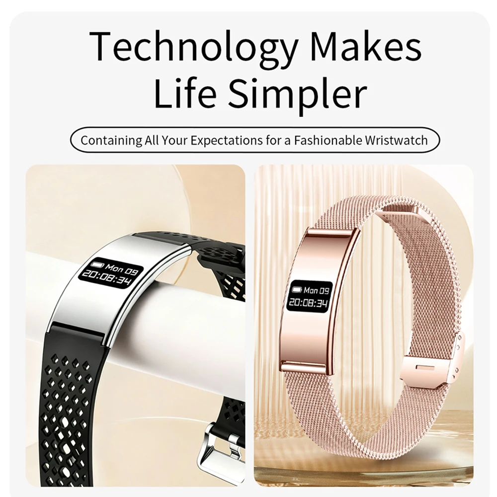 2026 New Ultra-thin Smart Watch Men Health Smart Bracelet Women Sports Fitness Waterproof Heart Rate Sleep Monitoring Wristbands