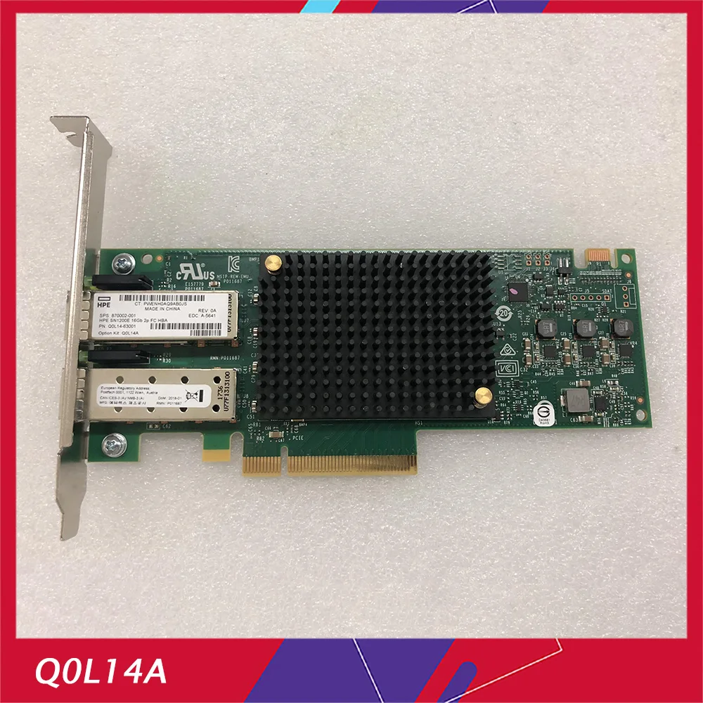 

For HP SN1200E Q0L14A 16Gb Dual Port FC HBA Card 870002-001