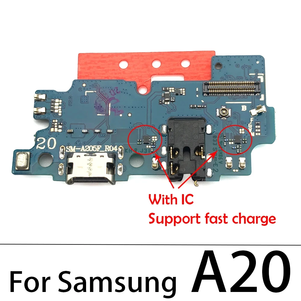 USB Charger Charging Port For Samsung A71 A70 A51 A50 A41 A40 A31 A30 A21S A20 A60 A10 Dock Connector Microphone Board