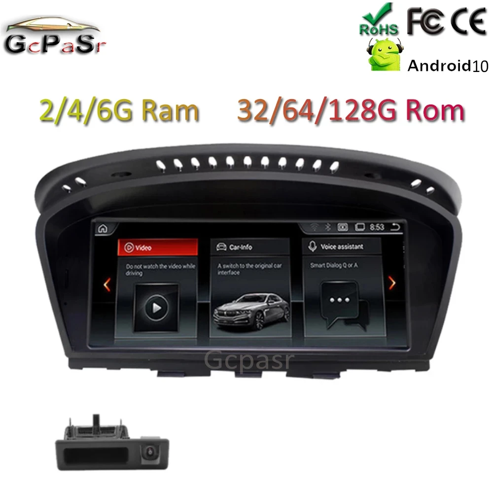 android 10 for BMW SERIE 5 E60 E61 E63 E64 E90 E91 E92 Car Radio Player Pantalla GPS Navigation car monitor rear view mirror monitor