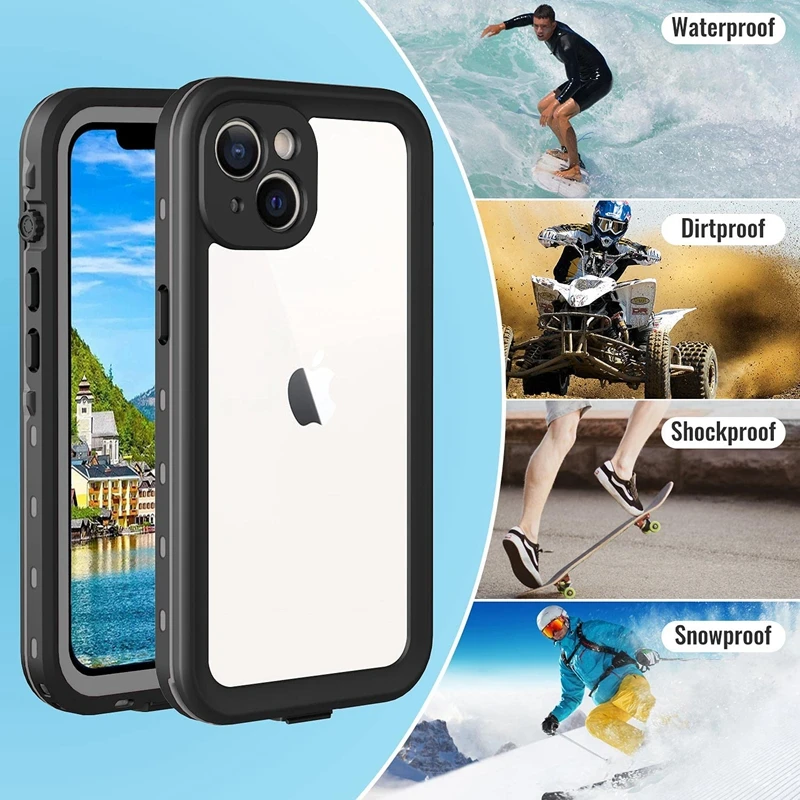 

Водонепроницаемый Чехол IP68 для iPhone 13 PRO MAX 12, 10 шт., водонепроницаемый чехол для телефона, чехол для дайвинга для APPLE iPhone 13 Mini 12, противоударные чехлы