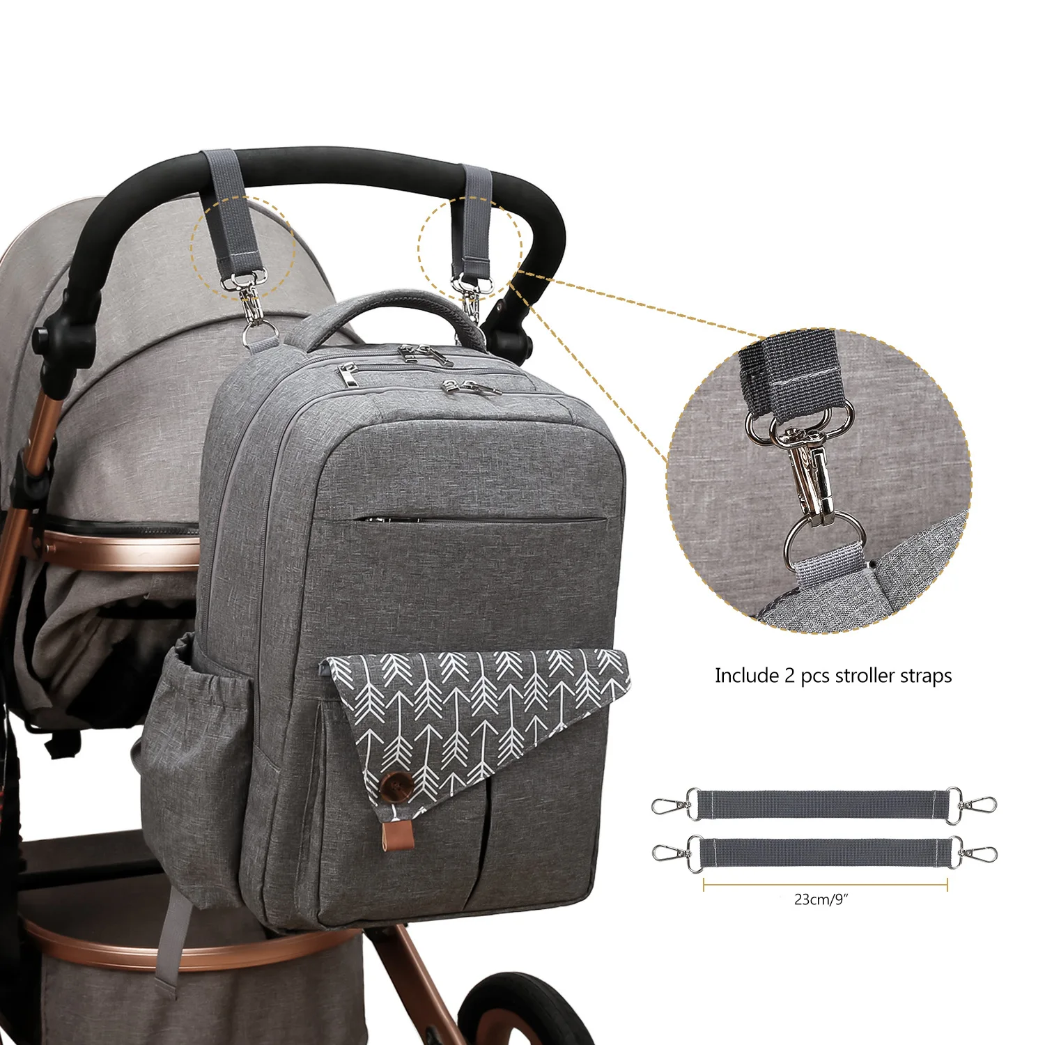 Diaper Bag Backpack,Baby diaper bag, multifunctional water-repellent travel backpack large diaper bag backpack_voghion.com