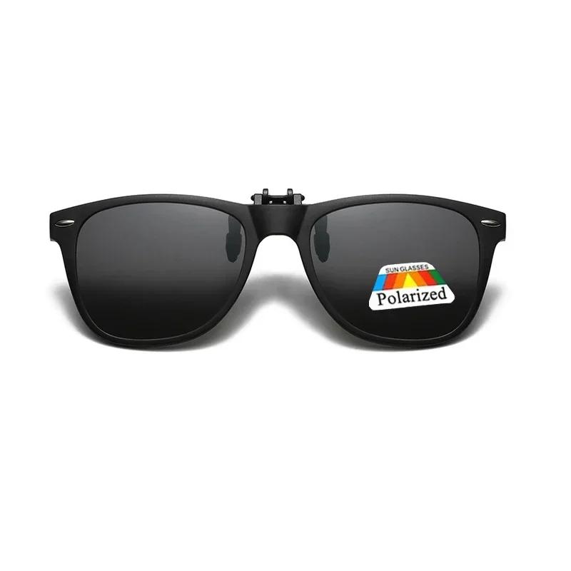 Unisex Photochromic Polarized Flip-Up Clip-On Sunglasses