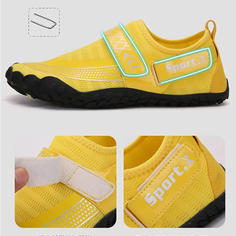 Men Women Comfortable Aqua Shoes Quick-Dry Beach Barefoot Water Shoes Breathable Upstream Antiskid Outdoor Sports Wading