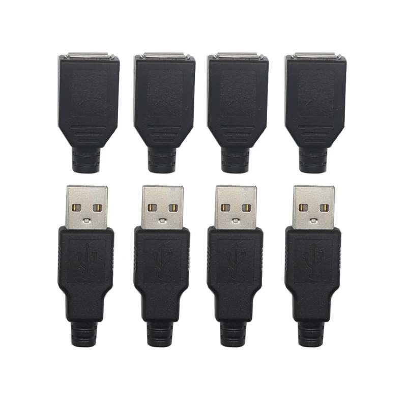 【10-2PCS】USB 2.0 ชายหญิงปลั๊กเชื่อมข้อมูล OTG สายเชื่อมต่อสายเคเบิล DIY อุปกรณ์เสริม 1