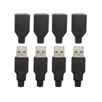 【10-2PCS】USB 2.0 ชายหญิงปลั๊กเชื่อมข้อมูล OTG สายเชื่อมต่อสายเคเบิล DIY อุปกรณ์เสริม 1